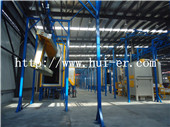 Coating production line of container carrier